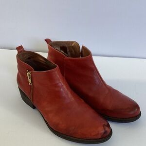 Eric Michael Bold Red Ankle Booties
